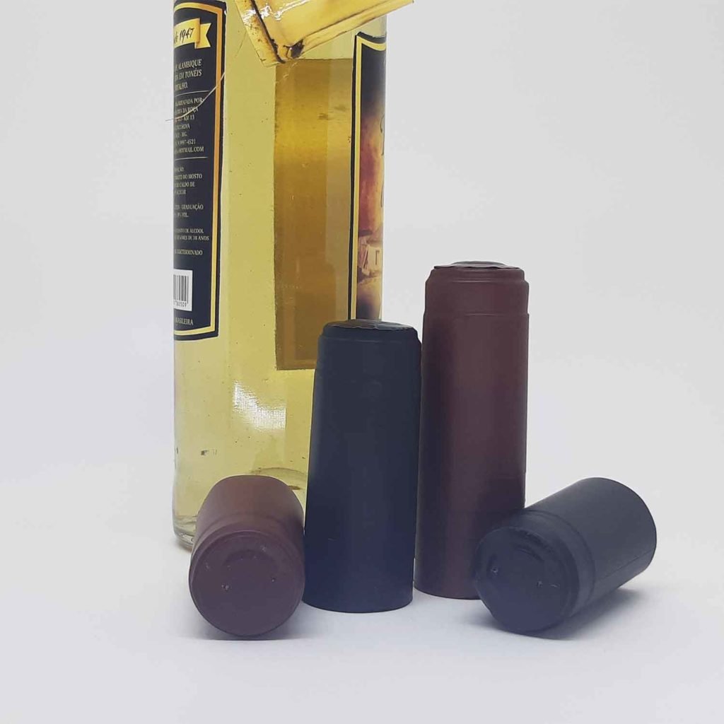 Cápsula lisa fechada pvc termoencolhivel termoretratil